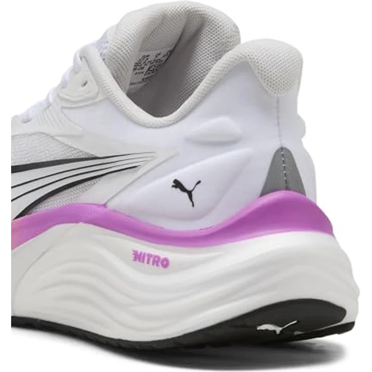 Puma Electrify Nitro 4 Laufschuhe für Damen, NITROFOAM™ und PROFOAM LITE Dämpfung, Weiß, EU 41 – Bild 2