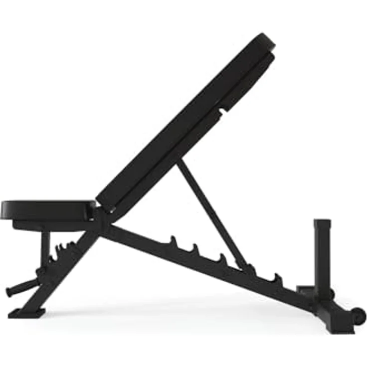 Atletica B4 Schrägbank | Fitness-Studio Qualität | Rückenlehne mit Metallplatte verstärkt | Langlebiger Mesh-Bezug | 8cm Dicke Polsterung | Klasse H Zertifiziert | Schwarz – Bild 4