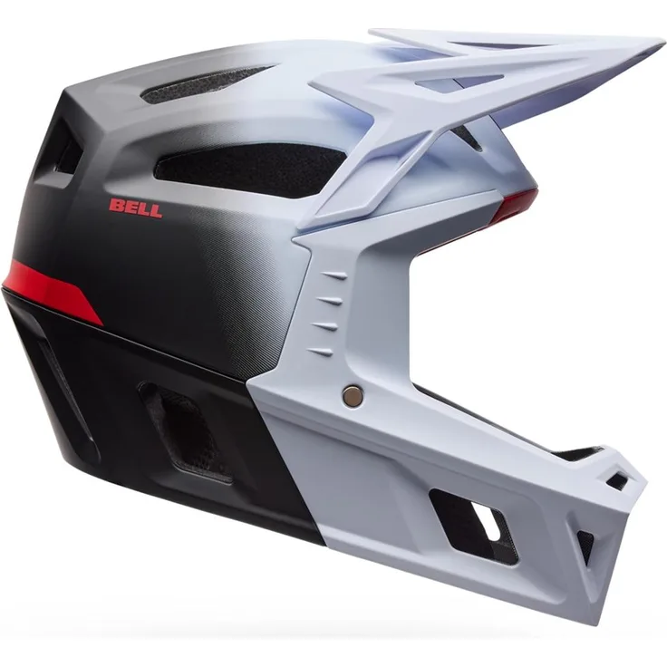 Bell Full-Air Mips Fahrradhelm, High-Sicherheits-Helm mit modularem Wangenpolstersystem, Grid white/black, Größe S