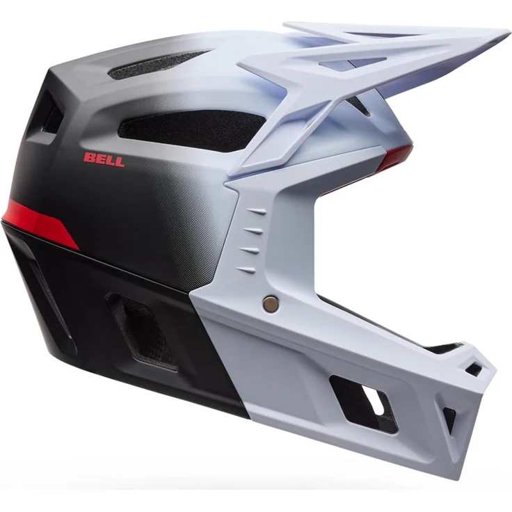 Bell Full-Air Mips Fahrradhelm, High-Sicherheits-Helm mit modularem Wangenpolstersystem, Grid white/black, Größe S