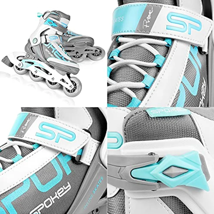 Spokey Prime Pro Inline Skates, 80 mm Rollen mit ABEC9 Carbon Lagern, Größe 38 – Bild 3
