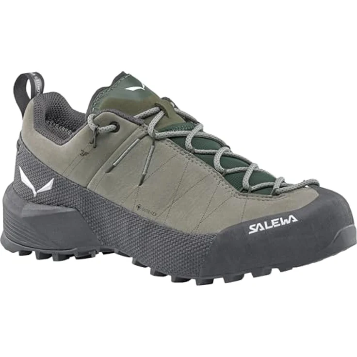 Salewa Wildfire Leather 2 GORE-TEX, Damen Wanderschuhe mit 360°-Rand und POMOCA® Außensohle, grau, Größe 39 – Bild 2