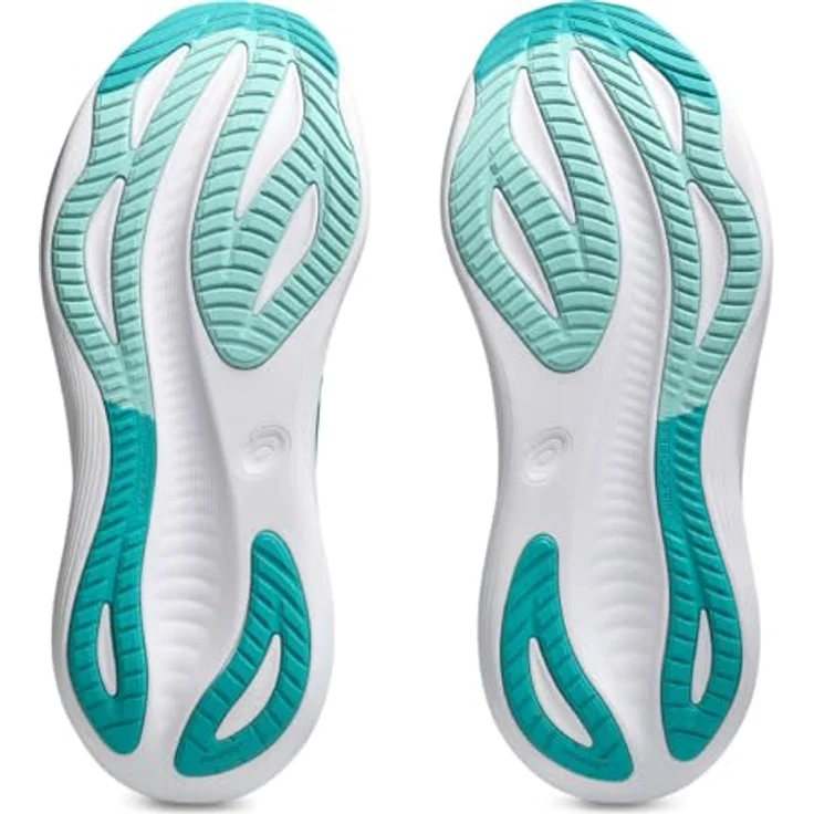 ASICS GEL-NIMBUS 27 Laufschuhe, maximale Dämpfung mit PureGEL-Technologie, Wave Teal/Saxon Green, Größe 44 – Bild 7