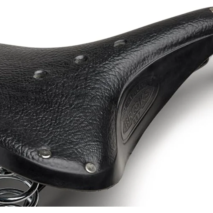 Brooks England B66, Fahrradsattel mit verchromten Spiralfedern und Vollleder-Decke, schwarz – Bild 6