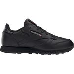 Reebok Classic Leather, Sportschuhe für Jungen, schwarz, EU 32, pflegeleichtes Obermaterial aus Leder und Textil