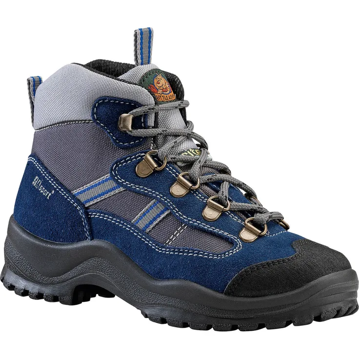Grisport Schnürstiefel Gritex, wasserdicht und robust, grau/dunkelblau, Gr. 27