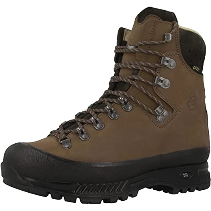 Hanwag Alaska GTX, Wanderschuhe aus Leder mit GORE-TEX Futter, braun, Größe 42 – Bild 4