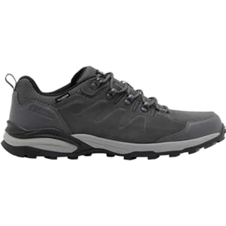 Jack Wolfskin REFUGIO TEXAPORE LOW M, Wanderschuh aus Veloursleder und TEXAPORE, gut dämpfende EVA-Mittelsohle, Gummisohle mit optimalem Halt – Bild 1