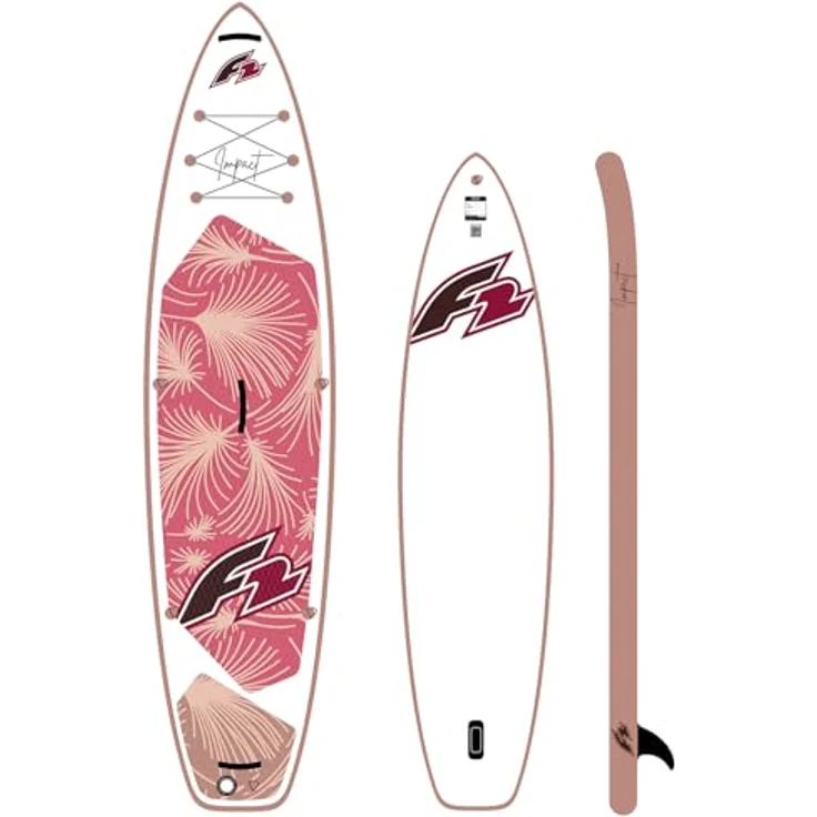 F2 Damen SUP Stand Up Paddle Board Impact 320cm 10,5 Weiß, stabil und komplett mit Zubehör, ideal für Einsteiger – Bild 2