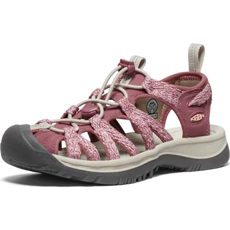 KEEN Whisper W, Wandersandale mit Schnellschnürsystem, Rose Brown/Peach Parfait, Größe 38.5