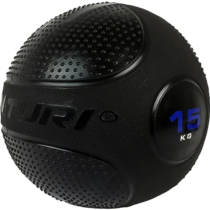 Tunturi Slam Ball, Medizinball in Gewichten von 15 kg, Krafttraining mit Gewichtsball und Functional Training – Bild 1
