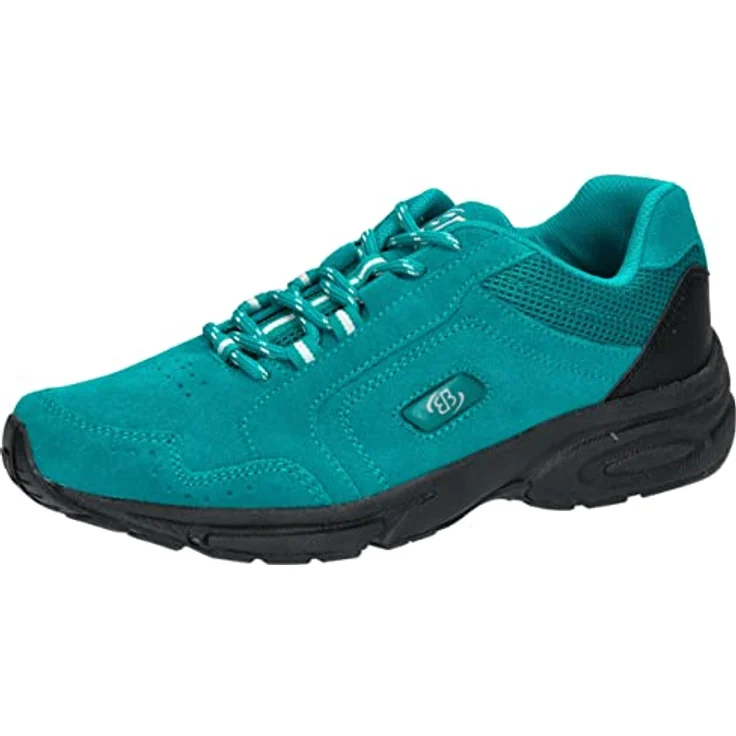 BRÜTTING Nordic Walking Schuh Circle, Outdoorschuh aus Veloursleder mit Wechselfußbett und dämpfender Gummisohle, grau – Bild 1