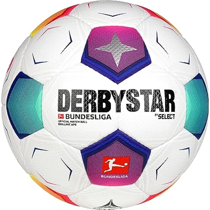 Derbystar Unisex – Erwachsene Bundesliga Brillant APS v23 Fußball, weiß, 5 – Bild 2