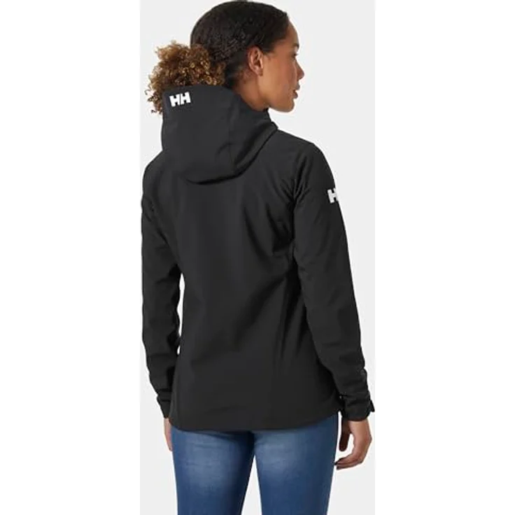 Helly Hansen W Paramount Hood Softshelljacke, Damen Schwarz mit Kapuze, Größe M, 90% recyceltes Polyester – Bild 8