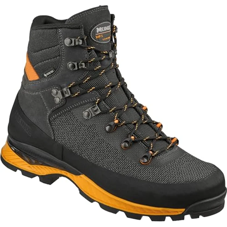 Meindl Vakuum 3.5 Herren Bergschuhe, wasserdicht mit Goretex Membrane und griffiger Sohle, Anthrazit/Orange, EU 42,5 – Bild 2
