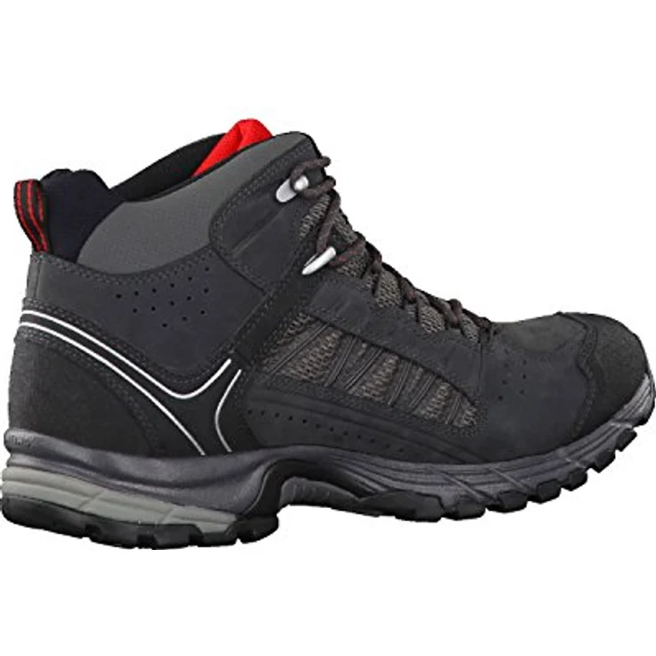 Meindl Journey Mid GTX, Wanderschuhe mit Comfort fit®-Leisten, anthrazit/rot, Größe 42.5 – Bild 8
