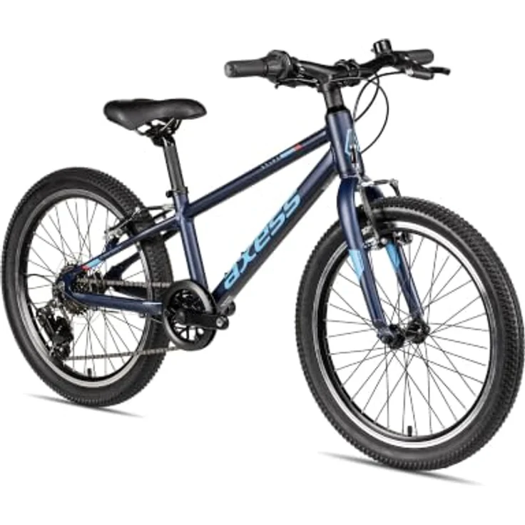 Axess Kinderfahrrad Stipe 20, 7 Gang Shimano Tourney Kettenschaltung, leichter Aluminiumrahmen, blau – Bild 2