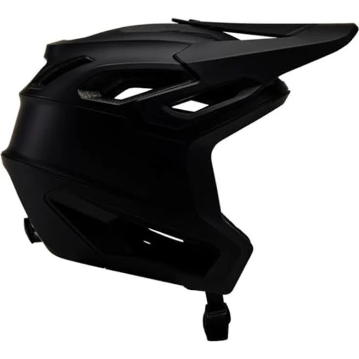 Fox Racing Dropframe Pro Mt Blk, 3/4-Enduro-Jethelm mit MIPS-Technologie, antimikrobiellem Innenfutter und verstärktem Ohren- und Kieferschutz, Mattschwarz – Bild 2