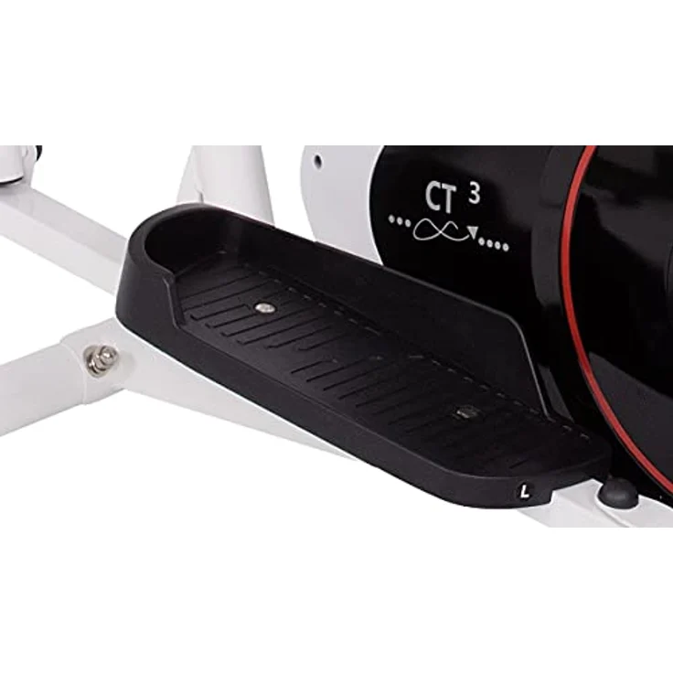 Christopeit Sport Crosstrainer CT 4 mit Sitz, Cross- und Heimtrainer 2 in 1 – schwarz/weiß – ca. L 111 x B 66 x H 152 cm – Bild 5
