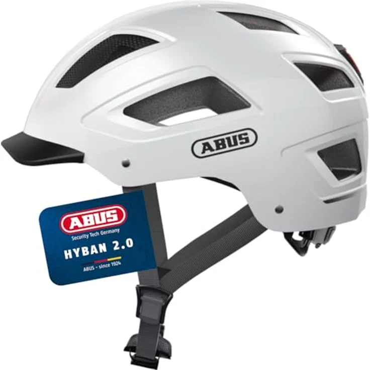 Abus Hyban 2. 0 Fahrradhelm - Weiss 56 - 61 cm – Bild 2