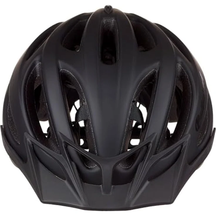 Polisport Cityhelm, Velohelm (54 - 58 cm) mit In-Mold-Technologie und integriertem Visier, schwarz – Bild 3
