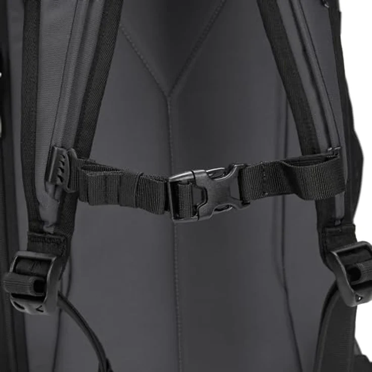 Pacsafe Venturesafe EXP35, Wanderrucksack mit RFID-Schutz, Laptopfach für 15 Zoll, grau, 52 cm – Bild 10