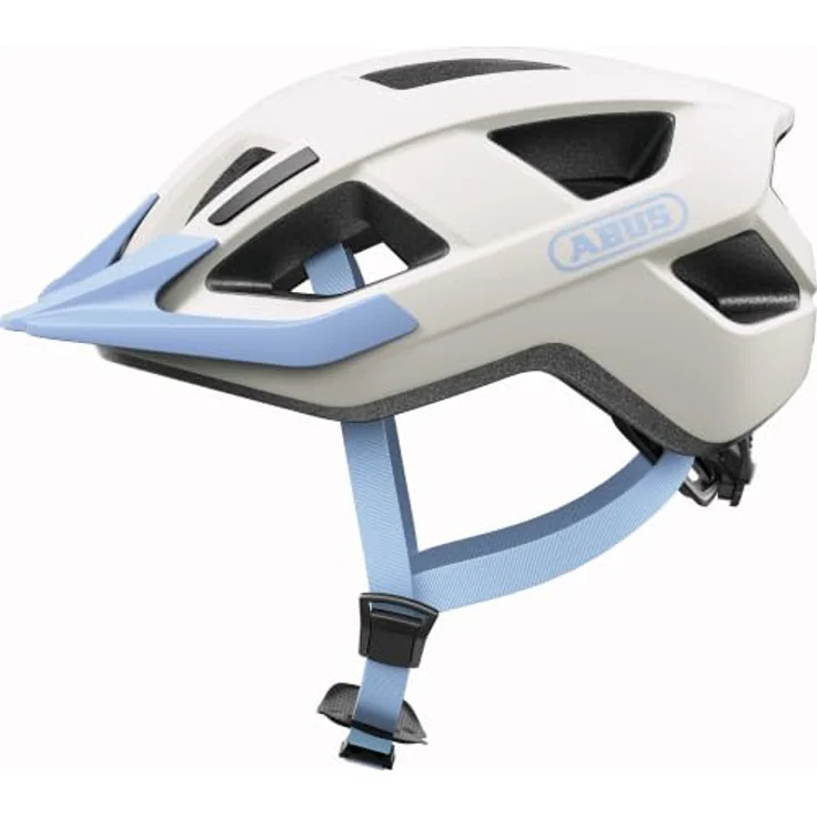 ABUS ADURO 3.0 Sky Grey M, Fahrradhelm mit In-Mold-Verbindung, 7 Belüftungseinlässen und justierbarem Zoom Evo System – Bild 1