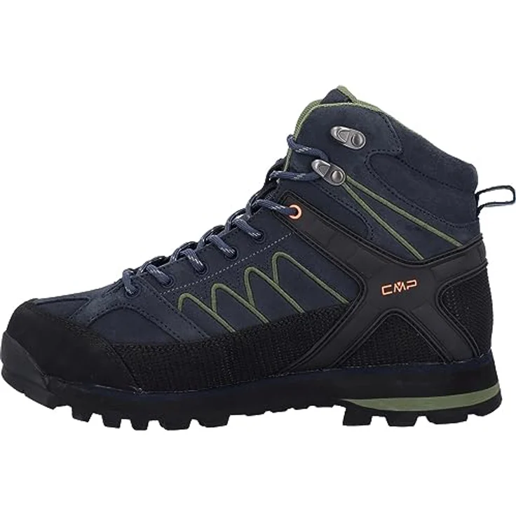 CMP Campagnolo Herren Moon Mid Trekkingschuh WP, wasserdicht, Vibram-Sohle, Blau, Gr. 44 – Bild 2