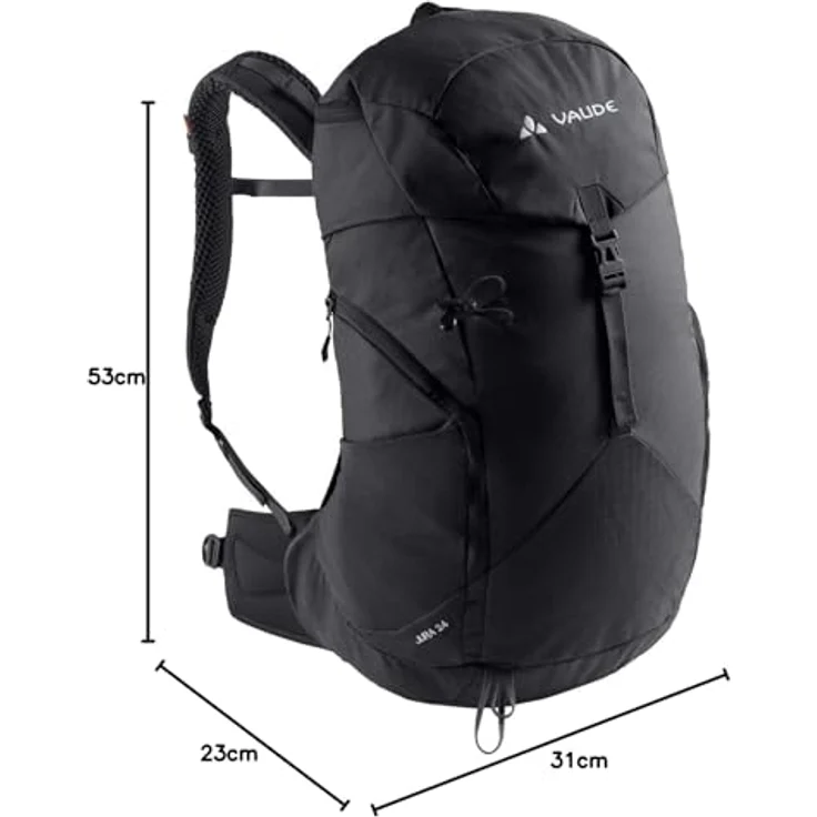 VAUDE Jura 24, Wanderrucksack mit Rückenbelüftung, Regenhülle, 24 Liter, umweltfreundlich – Bild 3