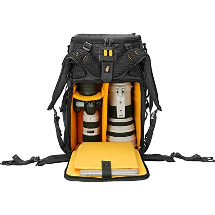 Vanguard Alta Sky 68 - Rucksack für Kameras mit angesetzten 600 oder 800 mm Objektiven und extra Platz für mehr Objektive, grau – Bild 3