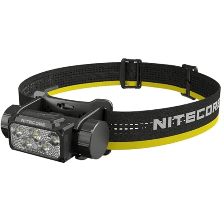 Nitecore HC70 UHE, Stirnlampe mit 1600 Lumen, IP68 wasserdicht, stoßfest bis 1,5m, Reichweite 156m
