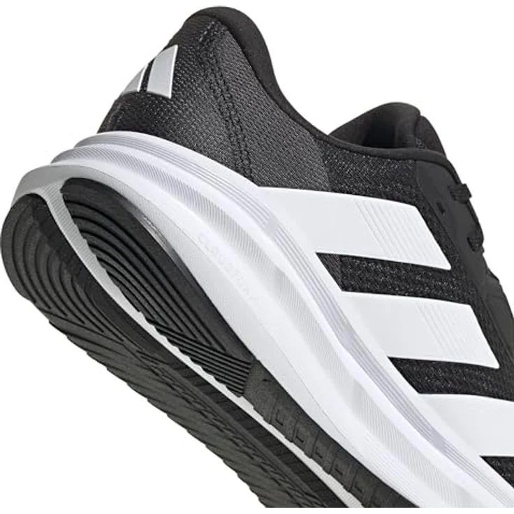 adidas Galaxy 7, Herren Laufschuhe, leicht und flexibel, cblack/ftwwht/carbon, Größe 45 1/3 – Bild 6