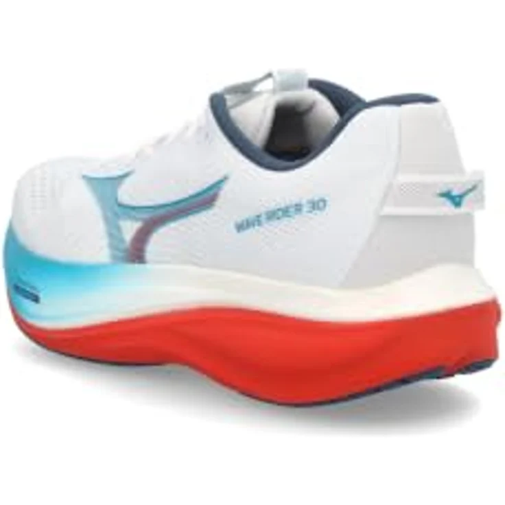 Mizuno Wave Rider 30 Laufschuhe Herren, komfortable Dämpfung, schwarze Synthetik-Oberfläche – Bild 4