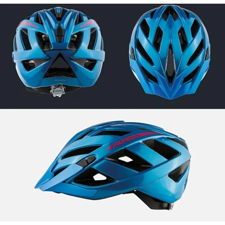 Alpina Fahrradhelm PANOMA 2. 0 52-57 cm, true bvlue pink – Bild 5