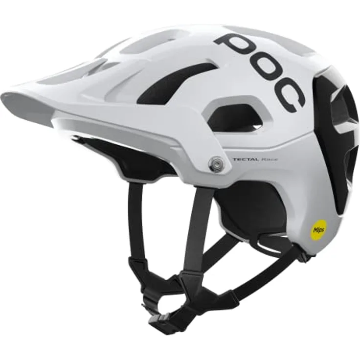 POC Tectal Race MIPS Hydrogen White/Uranium Black 51-54 Fahrradhelm, Mountainbike Helm mit erweiterter Schutzzonen und MIPS-Rotationsaufprallschutz