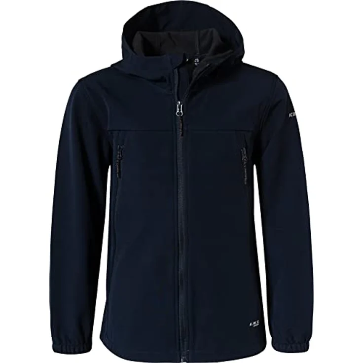 Icepeak Konan jr, Softshelljacke für Kinder, atmungsaktiv und wasserabweisend, blau, Größe 140 – Bild 1