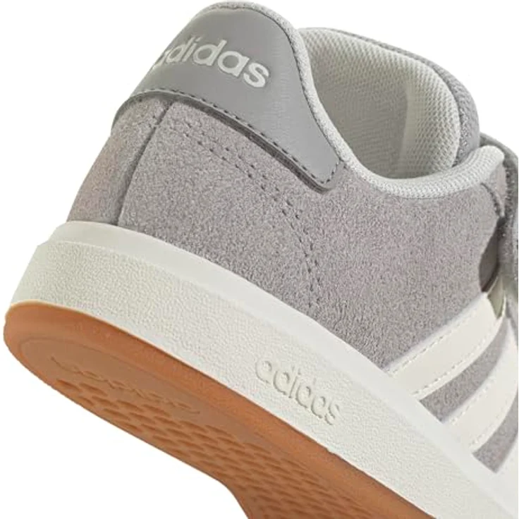 adidas JP5897_380, Laufschuhe für Kinder, Obermaterial aus Wildleder, Weiß/Grey Two/Off White, Größe 10.5K – Bild 4