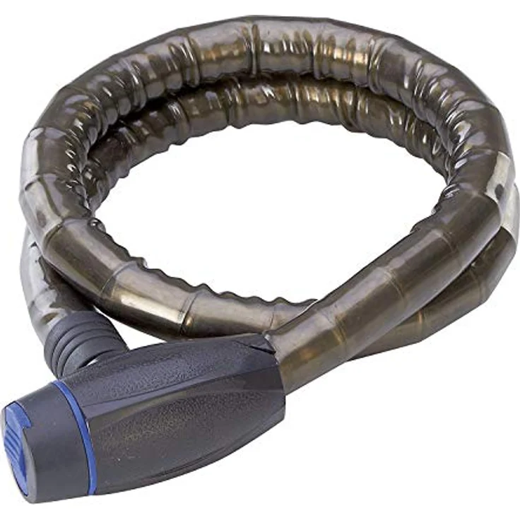 Prophete Panzerkabelschloss, Fahrradschloss mit Zylinderschutz, schwarz, 85 cm Länge, 18 mm Durchmesser – Bild 1