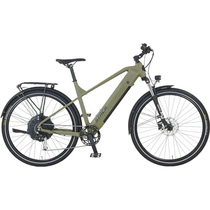 Prophete Stack 2.0 E-ATB 29" - enovation Hinterradmotor 250W, 130 km Reichweite, Shimano Alivio 9-Gang, Hydraulische Scheibenbremsen, LED-Beleuchtung, Li-Ion Akku 48V 480Wh, Moosgrau – Bild 1