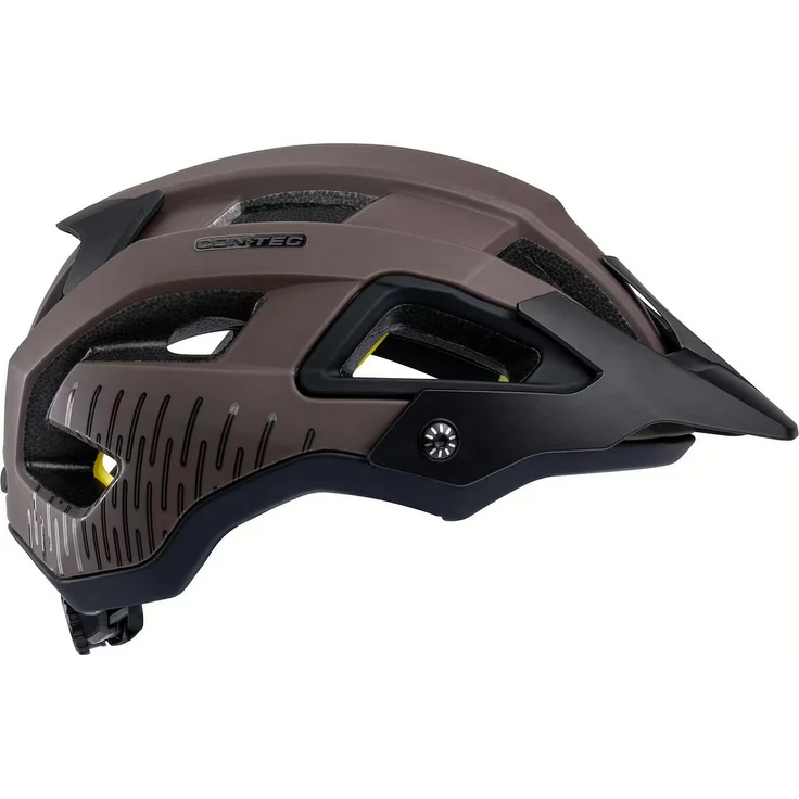 Contec MTB-Fahrradhelm "Katla MIPS", braun, mit leichtem In-Mold Design, anpassbarem XY Sizer und MIPS-Technologie für optimalen Schutz