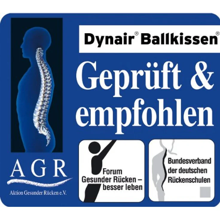 TOGU Dynair Ballkissen Senso, Gleichgewichtskissen für rückengerechtes Sitzen, rot, 36 cm, Made in Germany – Bild 4