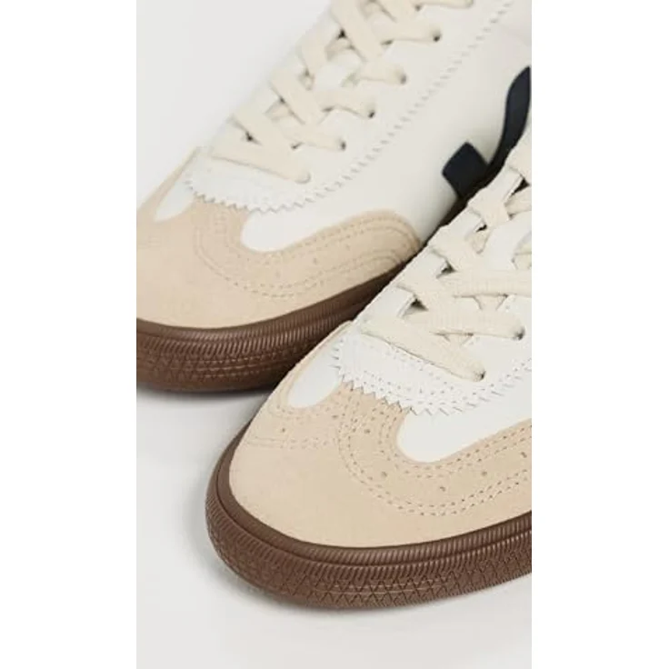 Veja Volley Sneaker Low Damen, Laufschuh aus organischem Leder und Wildleder, weiß, Größe 41 EU – Bild 4