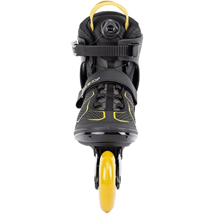 K2 Skates F.I.T. 90 BOA Inline Skates Herren grau - mustard, Größe EU: 42 - Fitness-Skates mit BOA® Fit System und 90-mm-Rädern – Bild 4