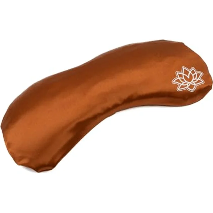 Bodhi Weiches Augenkissen mit Lavendel-Leinsamen-Füllung | Yoga-Augenmaske aus Seide in Bronze | Entspannung & Meditation | Aroma-Therapie & Weichheit für Zuhause – Bild 2