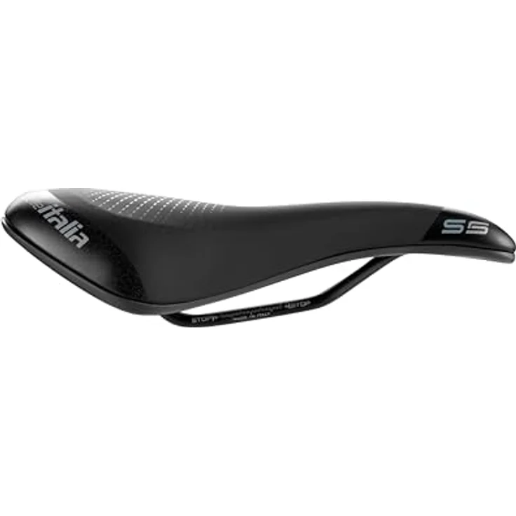 Selle Italia S5 Superflow, Unisex Fahrradsattel in Schwarz, 282 x 136 mm, Sportouring, 325g – Bild 3