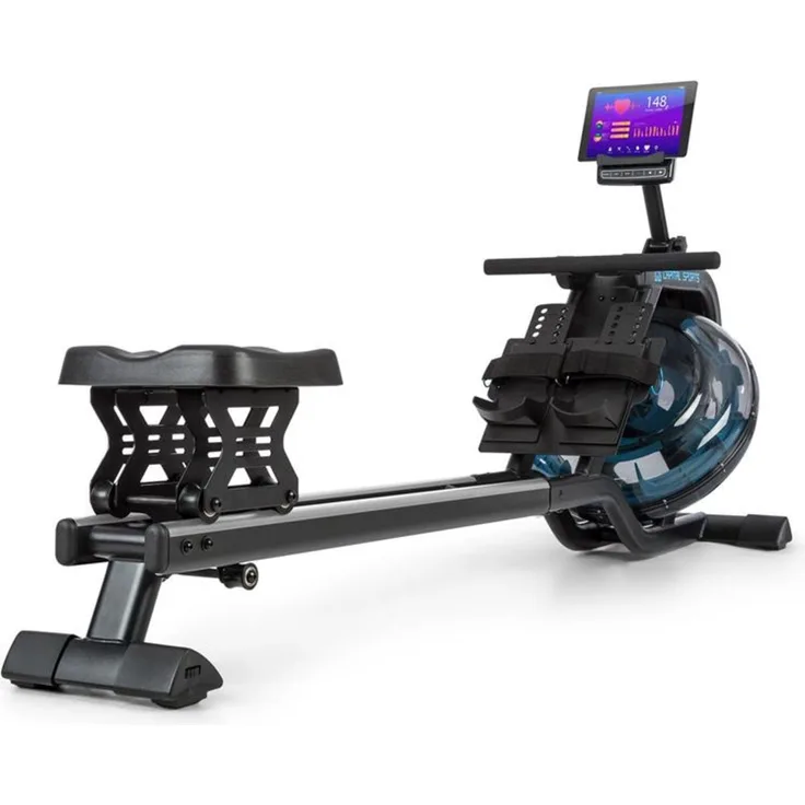 Capital Sports Rudermaschine Flow M2 (Tablet-Halterung, Trainingscomputer mit LCD-Display)