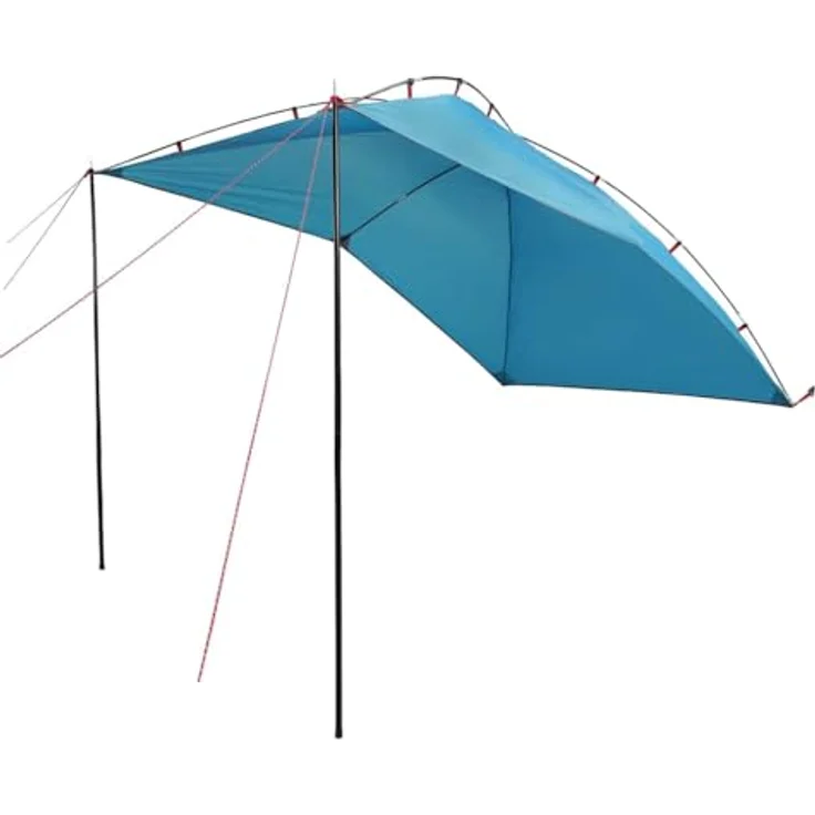 vidaXL Autozelt Blau, Wasserdichtes Heckzelt für Camping und Outdoor, einfach aufzubauen, passend für die meisten Automodelle – Bild 1