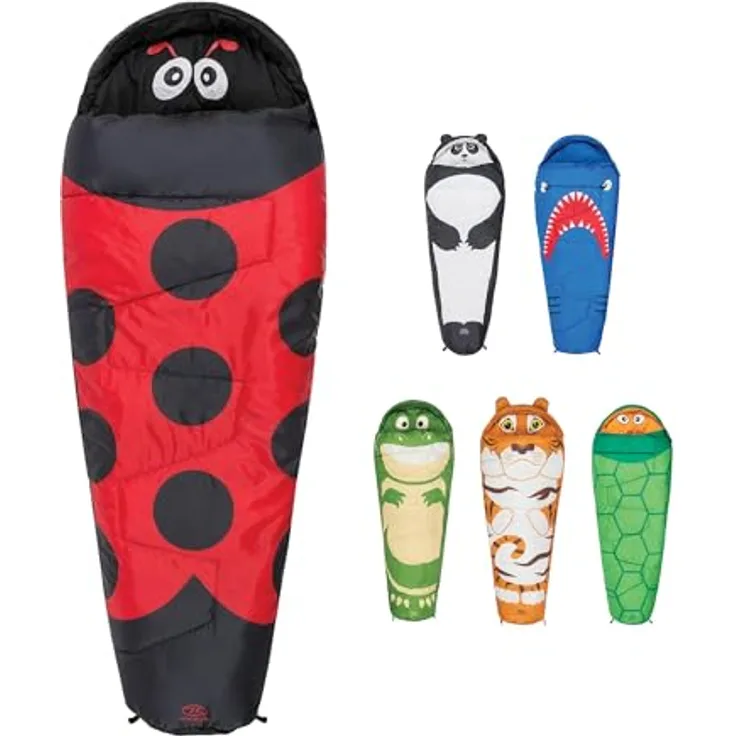 Highlander Schlafsack für Kinder Ladybug Print, 15ºC Komforttemperatur