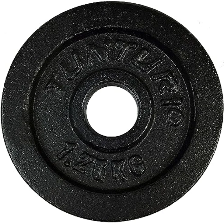 Tunturi Gewichte für Hanteln 2 x 1,25 kg, Hantelgewichte für 30 mm, Gusseisen – Bild 4