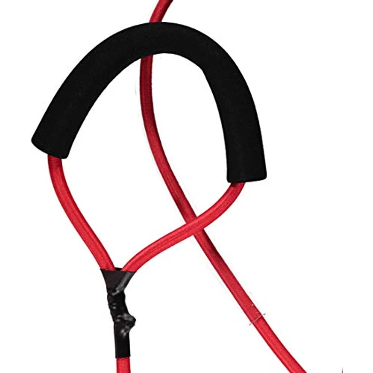 Deuser TUBE (Rot - Stark) | Fitness-Expander mit Trittschutz | 190 cm | Hochwertiges, strapazierfähiges Material | Widerstandsbänder für Krafttraining | leicht und kompakt – Bild 3